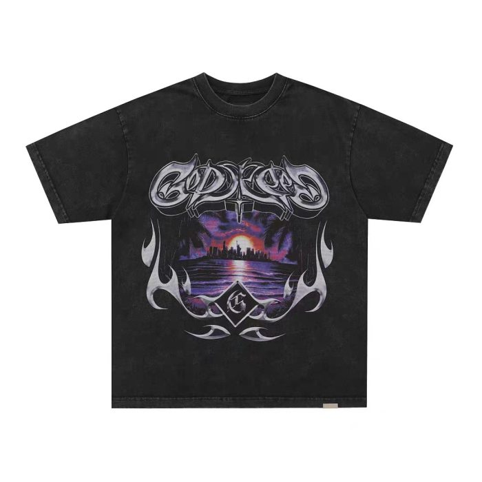Godspeed 1:1 quality version American High Street Skull Racer Multi Flag T-shirt 21 colors 29474775