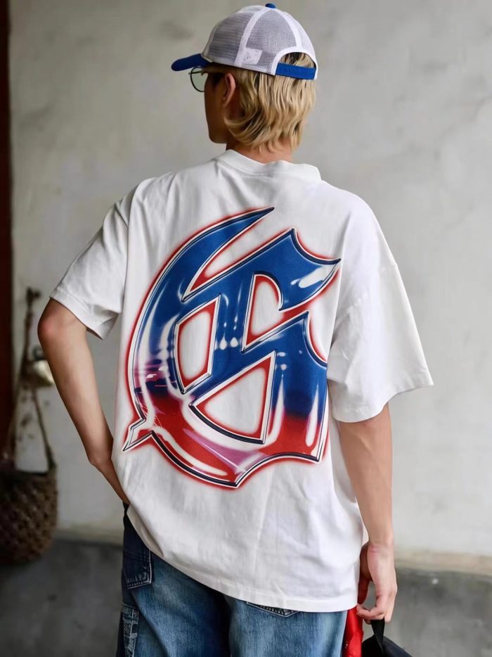 Godspeed 1:1 quality version American High Street Skull Racer Multi Flag T-shirt 21 colors 29474775