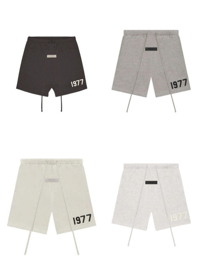 Fear Of God (Essentials) [Big & Tall for weights up to 220 lbs]1:1 quality version 1977 Flocked Printed Shorts 4 colors 26938514