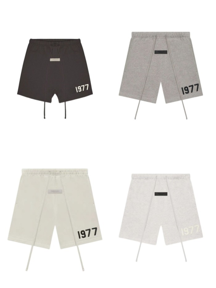 Fear Of God (Essentials) [Big & Tall for weights up to 220 lbs]1:1 quality version 1977 Flocked Printed Shorts 4 colors 26938514