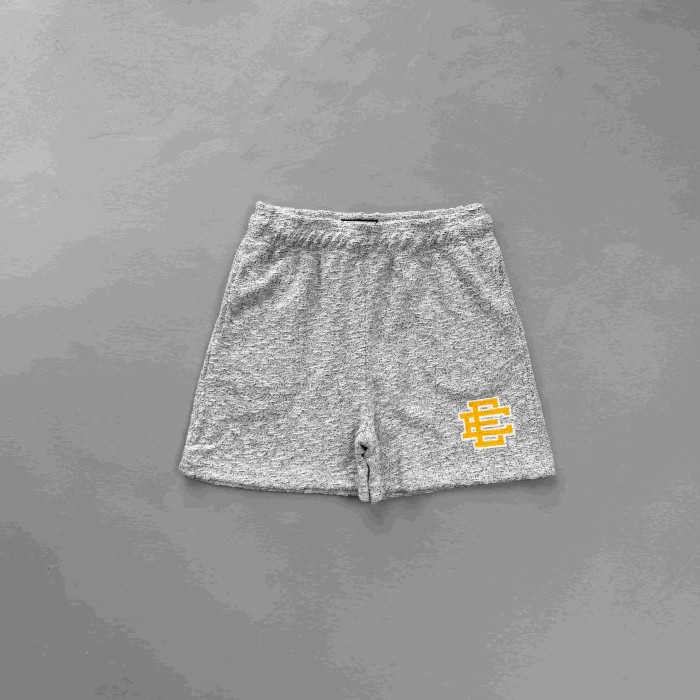 Eric Emanuel 1:1 quality version Gray Logo Embroidery Casual Loose Knit Sweat Shorts 3 colors 29477471