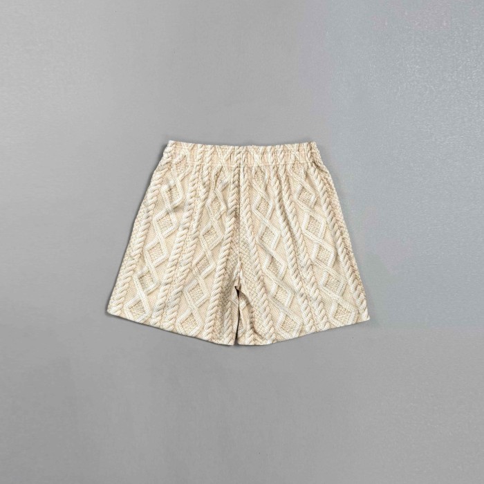 Eric Emanuel 1:1 quality version EE Cable Knit Texture Print Mesh Logo Mesh Shorts 29478220