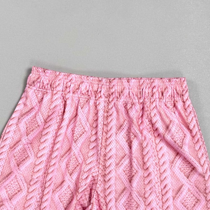 Eric Emanuel 1:1 quality version EE Cable Knit Texture Print Mesh Logo Mesh Shorts 29478220