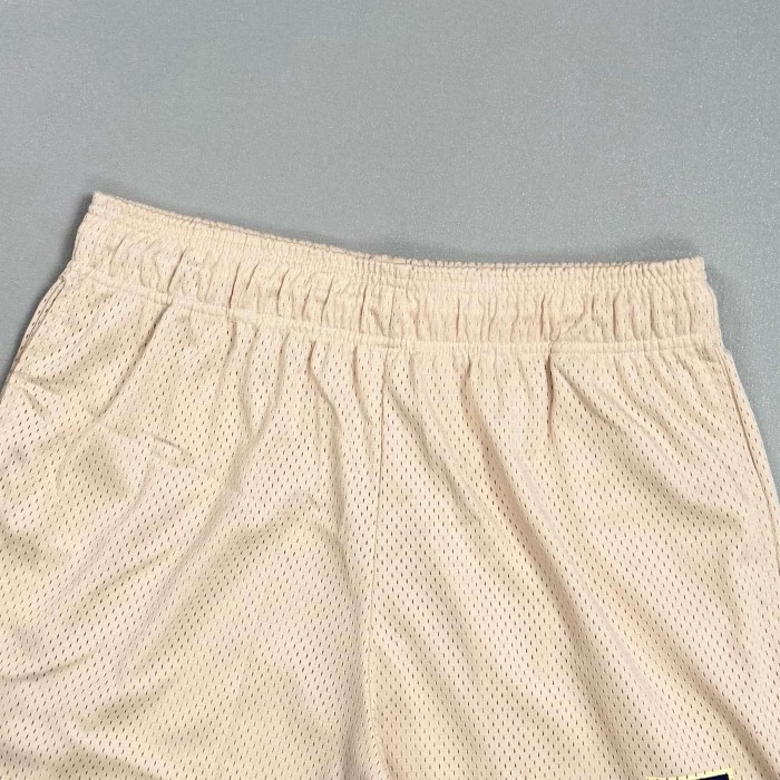 Eric Emanuel 1:1 quality version Beige Navy Logo Embroidery Mesh Athletic Shorts 29478087