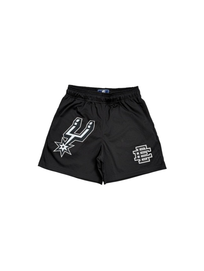 Eric Emanuel 1:1 quality version San Antonio Spurs Mesh Team Logo Embroidery Shorts 29477708