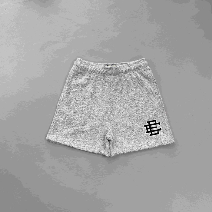Eric Emanuel 1:1 quality version Gray Logo Embroidery Casual Loose Knit Sweat Shorts 3 colors 29477471