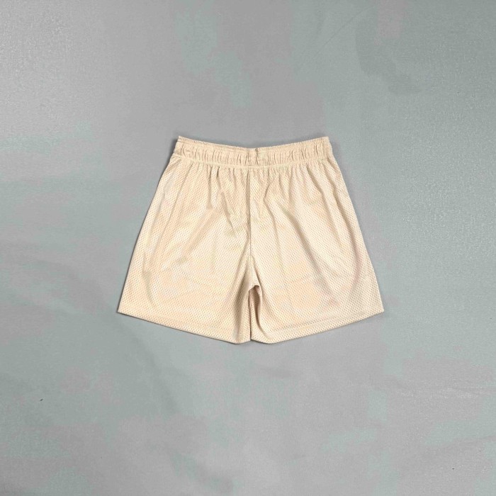 Eric Emanuel 1:1 quality version Beige Navy Logo Embroidery Mesh Athletic Shorts 29478087