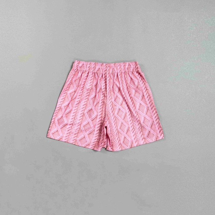 Eric Emanuel 1:1 quality version EE Cable Knit Texture Print Mesh Logo Mesh Shorts 29478220