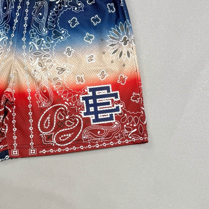 Eric Emanuel 1:1 quality version Bandana Paisley Print Mesh Logo Embroidery Athletic Shorts 29477642