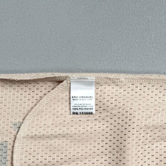 Eric Emanuel 1:1 quality version Beige Navy Logo Embroidery Mesh Athletic Shorts 29478087