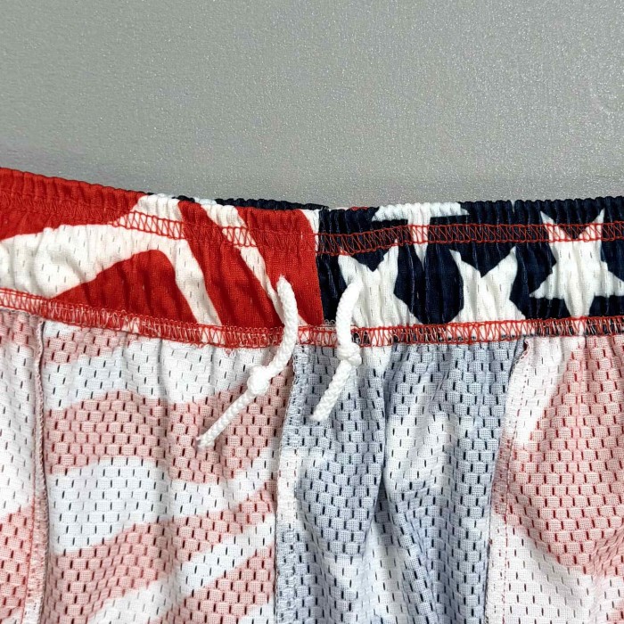 Eric Emanuel 1:1 quality version American Flag Stars Stripes Wavy Print Mesh Logo Shorts 29478196