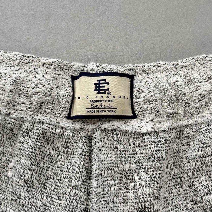 Eric Emanuel 1:1 quality version Gray Logo Embroidery Casual Loose Knit Sweat Shorts 3 colors 29477471