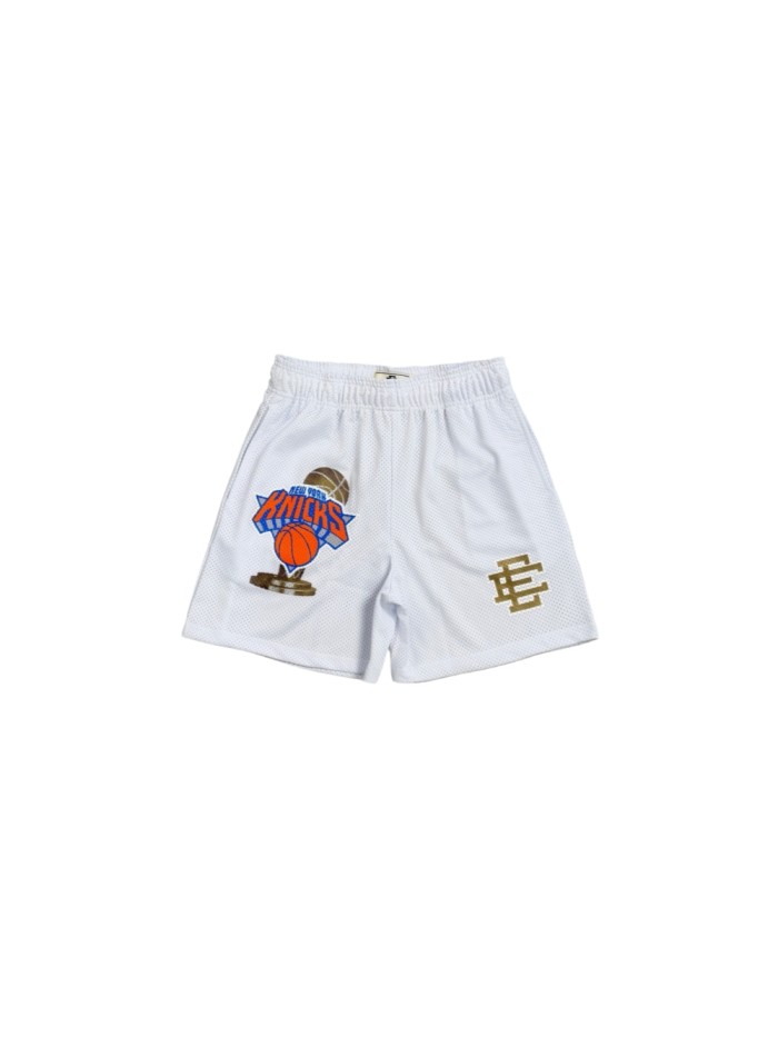 Eric Emanuel 1:1 quality version New York Knicks Team Logo Trophy Mesh Logo Athletic Shorts 29478104