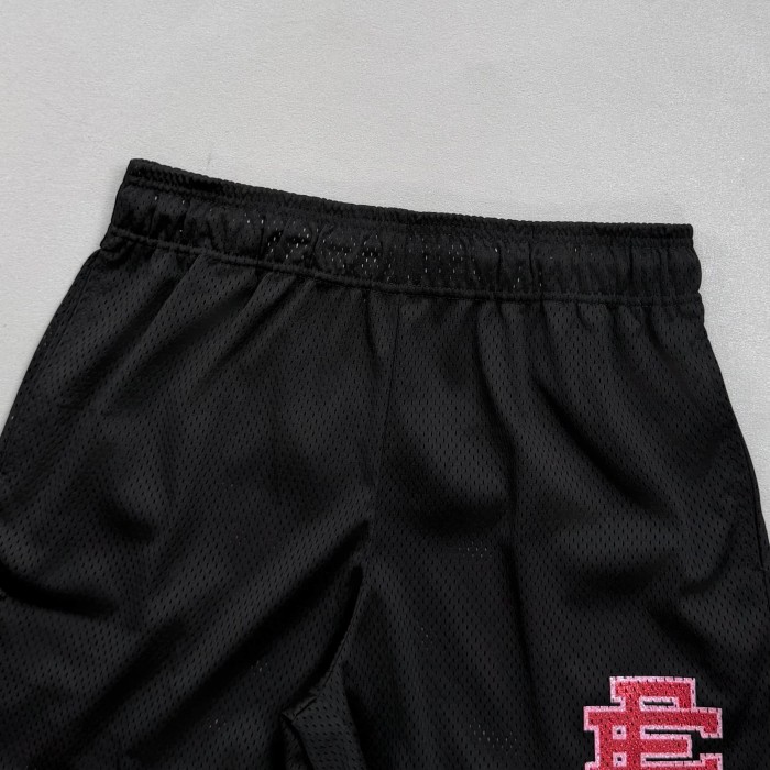 Eric Emanuel 1:1 quality version Mesh Red Glitter Logo Embroidery Athletic Shorts 2 colors 29477678