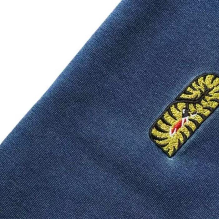 A Bathing Ape Bape 1:1 quality version Tiger Head Colorful Letter Embroidery Full Zip Hoodie 29478020