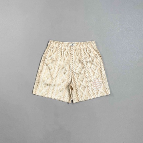 Eric Emanuel 1:1 quality version EE Cable Knit Texture Print Mesh Logo Mesh Shorts 29478220