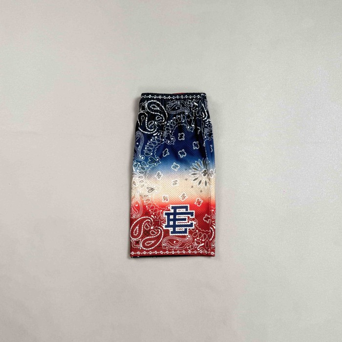 Eric Emanuel 1:1 quality version Bandana Paisley Print Mesh Logo Embroidery Athletic Shorts 29477642