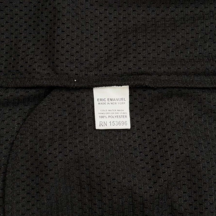 Eric Emanuel 1:1 quality version New York Knicks Black Mesh Team Logo Embroidery Shorts 29478074