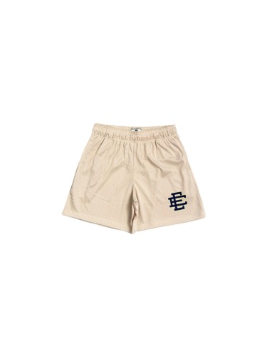 Eric Emanuel 1:1 quality version Beige Navy Logo Embroidery Mesh Athletic Shorts 29478087