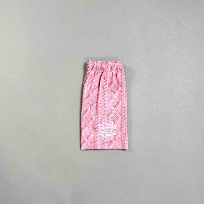 Eric Emanuel 1:1 quality version EE Cable Knit Texture Print Mesh Logo Mesh Shorts 29478220