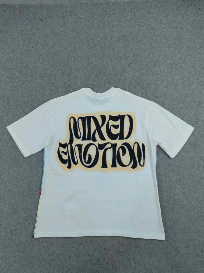 Mixed Emotion Angel Drinking Cola Black Diamond letter printed Tee 2 colors 28572183