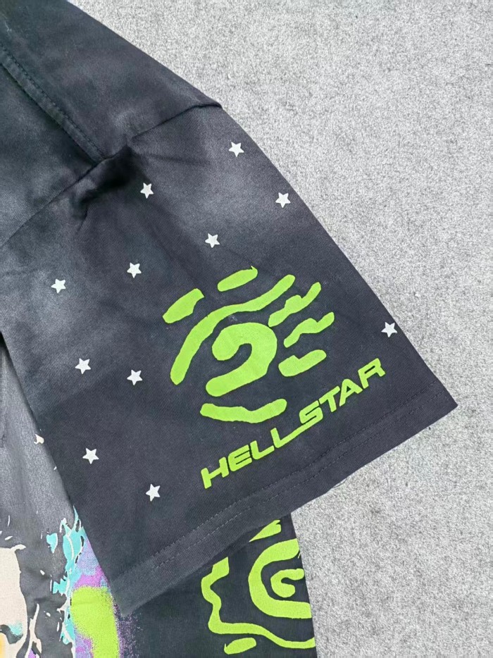 Hellstar Studio Rapper Vintage Printed Washed Version Tee