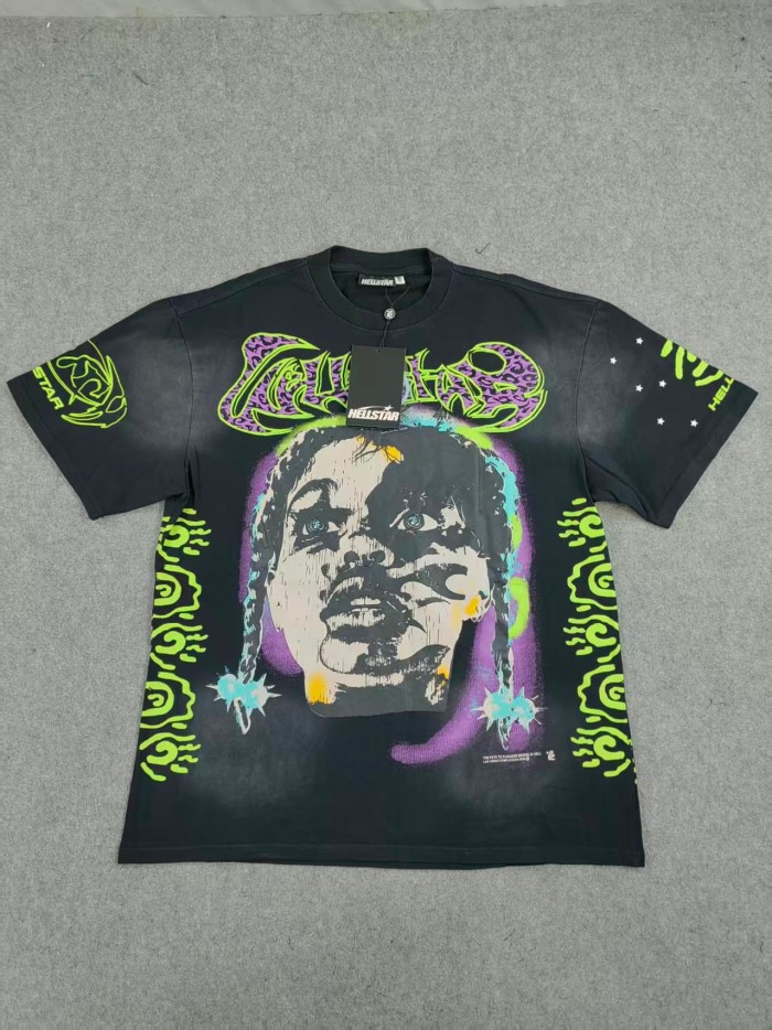 Hellstar Studio Rapper Vintage Printed Washed Version Tee