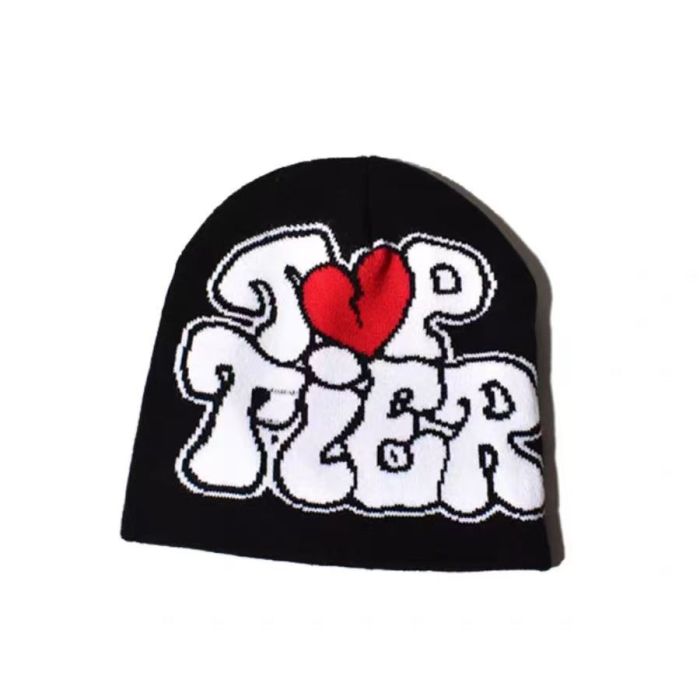 [50% Off]Broken Heart Alphabet Woolen Knit beanie 4 colors 27080189