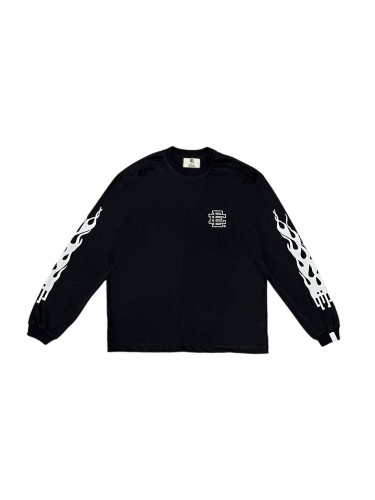 Eric Emanuel 1:1 quality version Double Sleeve Flame Logo Print Long Sleeve T-Shirt 27157712