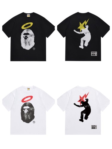 [50% Off]A Bathing Ape Bape Co-branded 30th Anniversary Ape Head Vintage Tee 2 colors 27469082