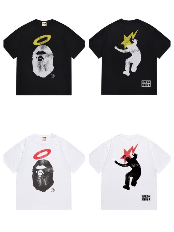 [50% Off]A Bathing Ape Bape Co-branded 30th Anniversary Ape Head Vintage Tee 2 colors 27469082