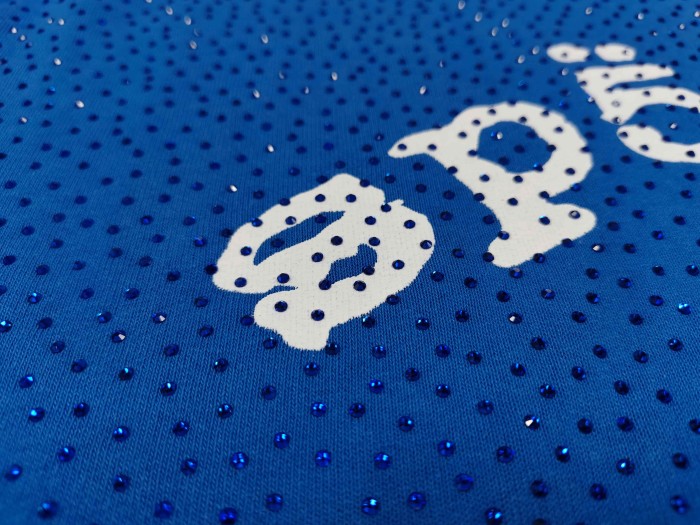 Sp5der 1:1 quality version All Over Star Hotfix Rhinestone Curved 3D Letter Print Hoodie 2 colors 29487435