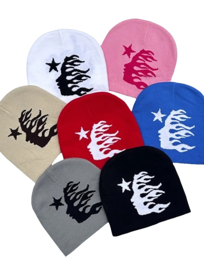 [50% Off]Hellstar Studio  NEW YEAR GIFT Classic Logo Jacquard Outdoor Cold beanie 7 colors 27356715