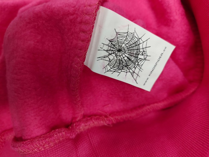 Sp5der 1:1 quality version All Over Star Hotfix Rhinestone Curved 3D Letter Print Hoodie 2 colors 29487435