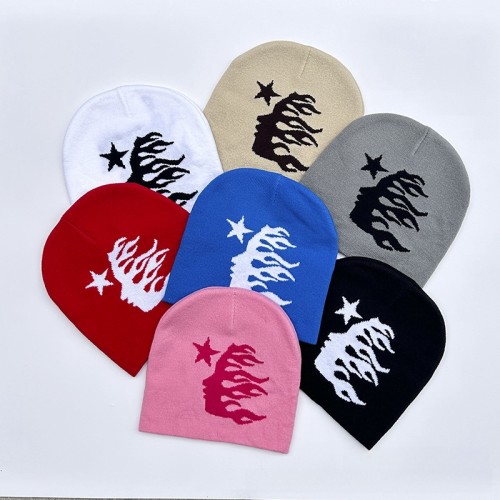 [50% Off]Hellstar Studio  NEW YEAR GIFT Classic Logo Jacquard Outdoor Cold beanie 7 colors 27356715