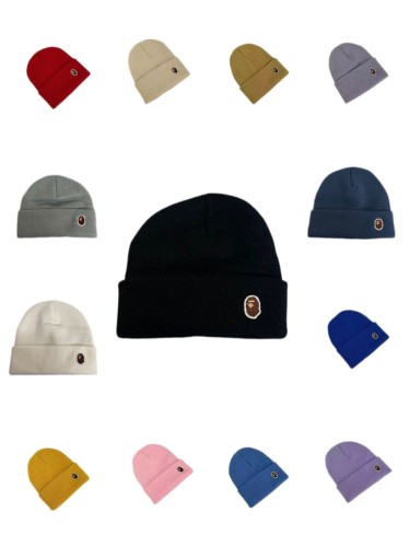 [50% Off]A Bathing Ape Ape Head Classic Embroidered Labeled Cold Beanie 18 colors 27356709