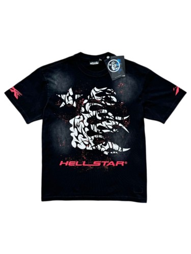 [50% Off]Hellstar Studio Inked Sideways Goddess Monogrammed Washed Version Tee 2 colors 27364772