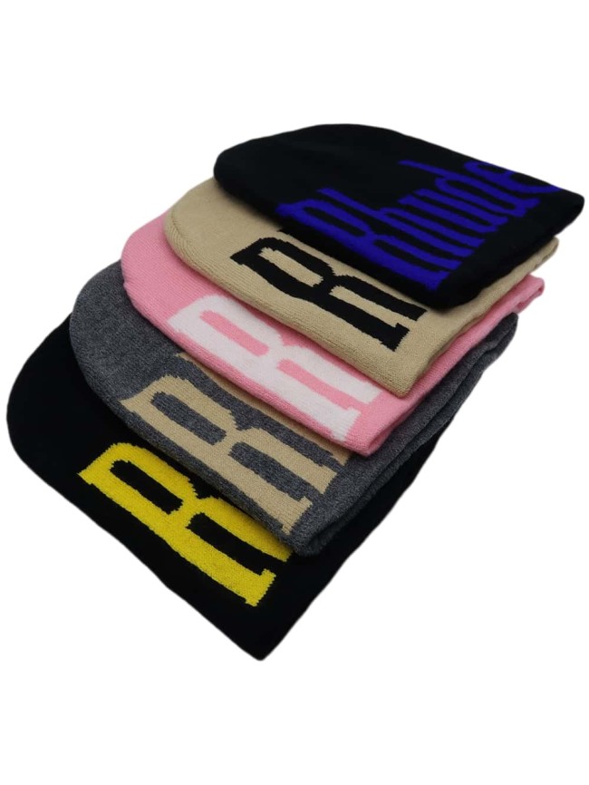 Rhude NEW YEAR GIFT Rhude Large monogrammed logo jacquard knit cold beanie 5 colors 27364929