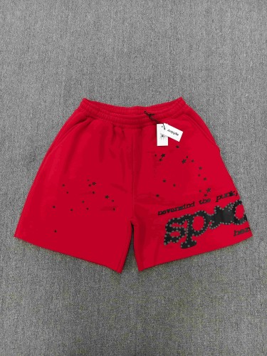 Sp5der Star 3D Raised Dot Foam Letter Slogan Print Shorts 4 colors 29487731