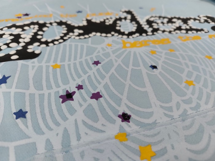 Sp5der Spider Web Puff Letter Scattered Colorful Star Print Hoodie 6 colors 29488674