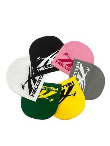 [50% Off]Hellstar Studio Monogrammed Jacquard Knit Hat Coldproof Woolen beanie 6 colors 27568887