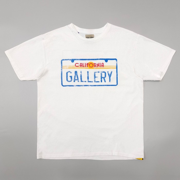 [50% Off]GaIIery Dept. [Big & Tall for weights up to 260 lbs]1:1 quality version Blue License Plate Print Tee 27573314