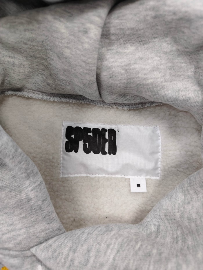 Sp5der Spider Web Scatter Star Print Dotted Foam Letter Slogan Print Hoodie 3 colors 29488587