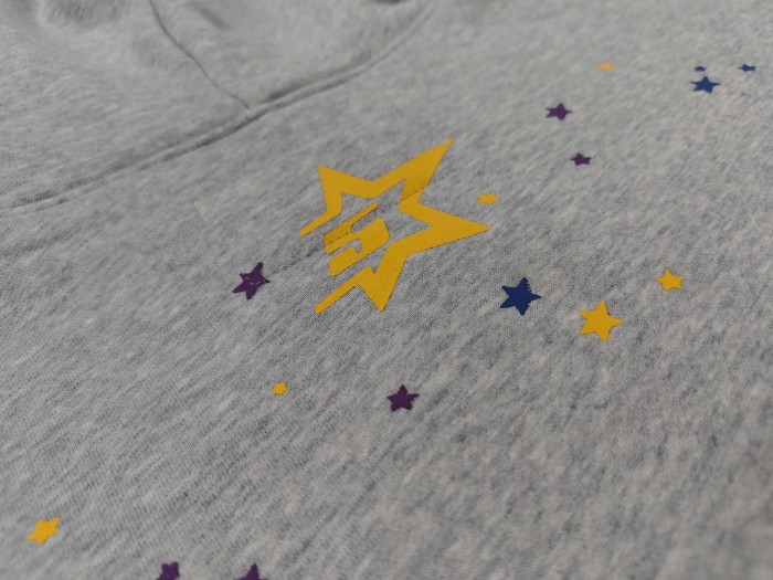 Sp5der Spider Web Puff Letter Scattered Colorful Star Print Hoodie 6 colors 29488674