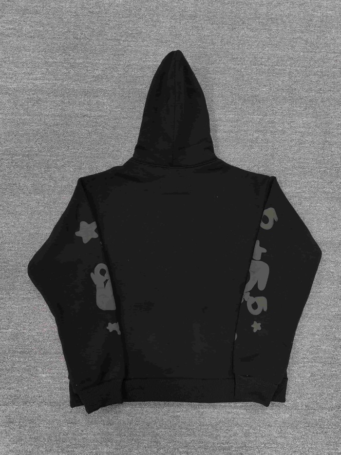 Sp5der 3D Foam Arc Bold Letter Irregular Star Print Hoodie 5 colors 29488627