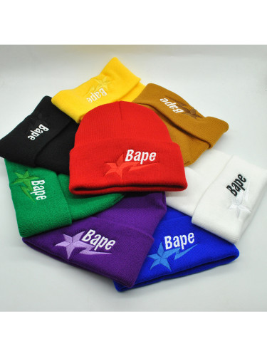 [50% Off]A Bathing Ape Bape Lightning Star Letter Embroidered Knit Beanie 9 colors 27575176