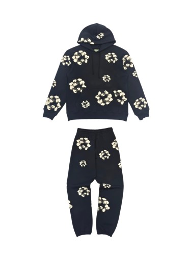[50% Off]Denim Tears 1:1 quality version Branch and leaf Kapok Hoodie & Sweatpants Set 3 colors 27568880
