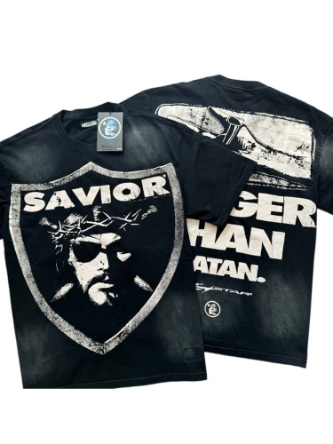 Hellstar Studio Shield Character Print Washed Version Tee 27602086