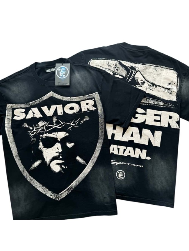 Hellstar Studio Shield Character Print Washed Version Tee 27602086