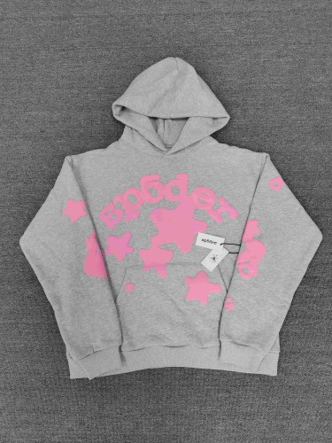 Sp5der 3D Foam Arc Bold Letter Irregular Star Print Hoodie 5 colors 29488627